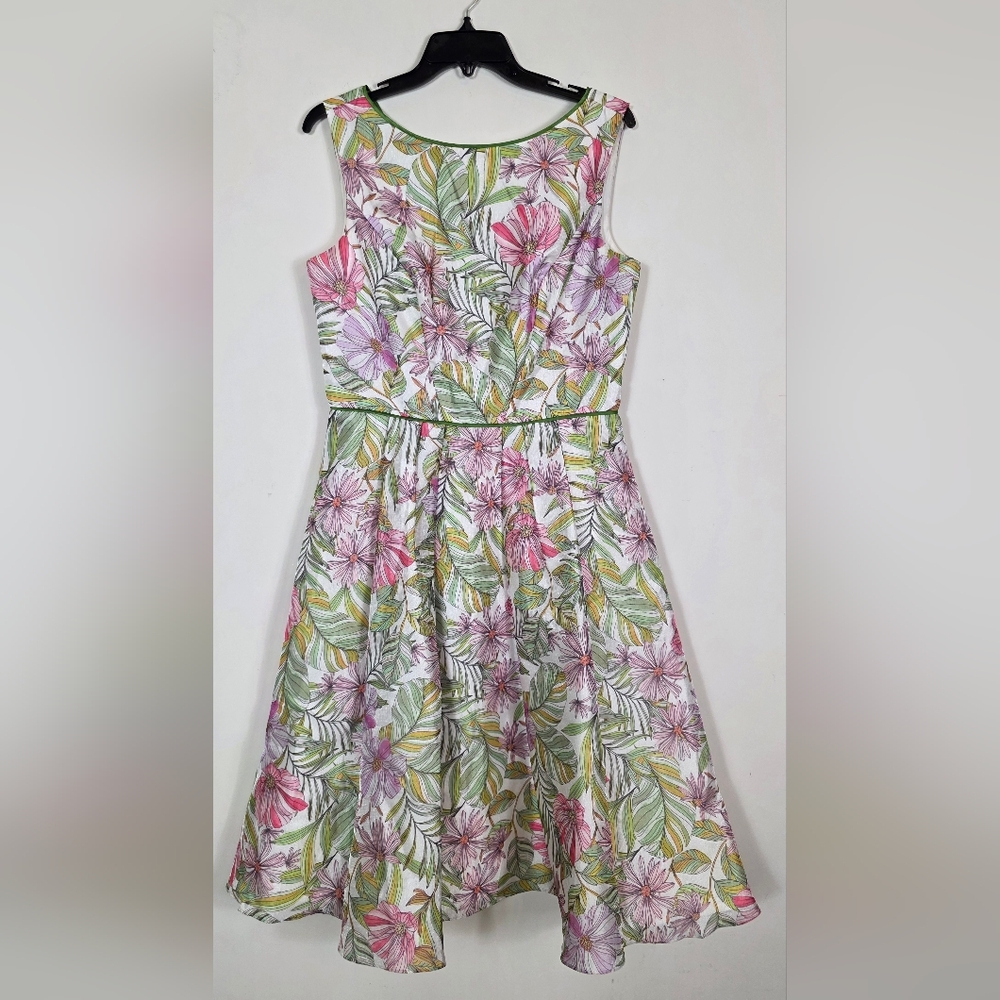 Kay Unger JACKIE MIDI DRESS Size 10